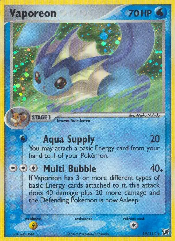 Vaporeon - 19/117 - Unseen Forces
