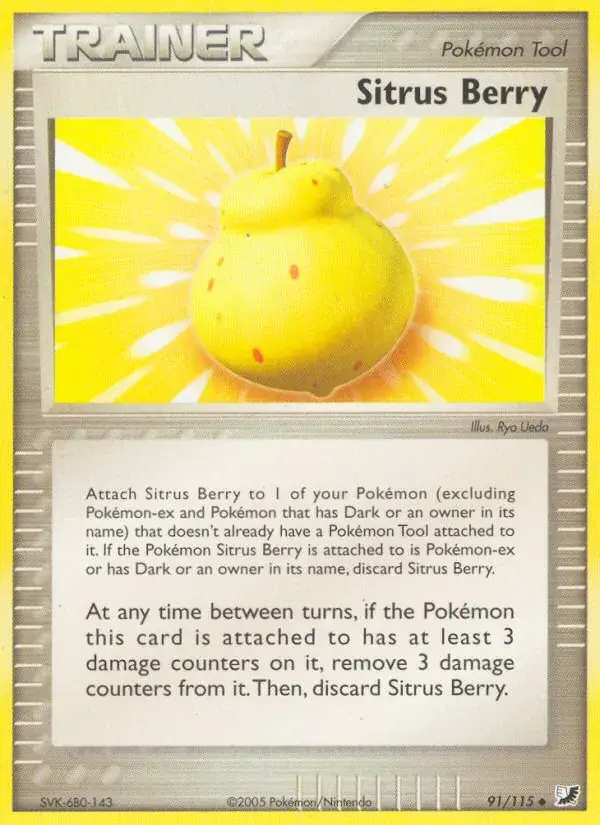Sitrus Berry - 91/117 - Unseen Forces