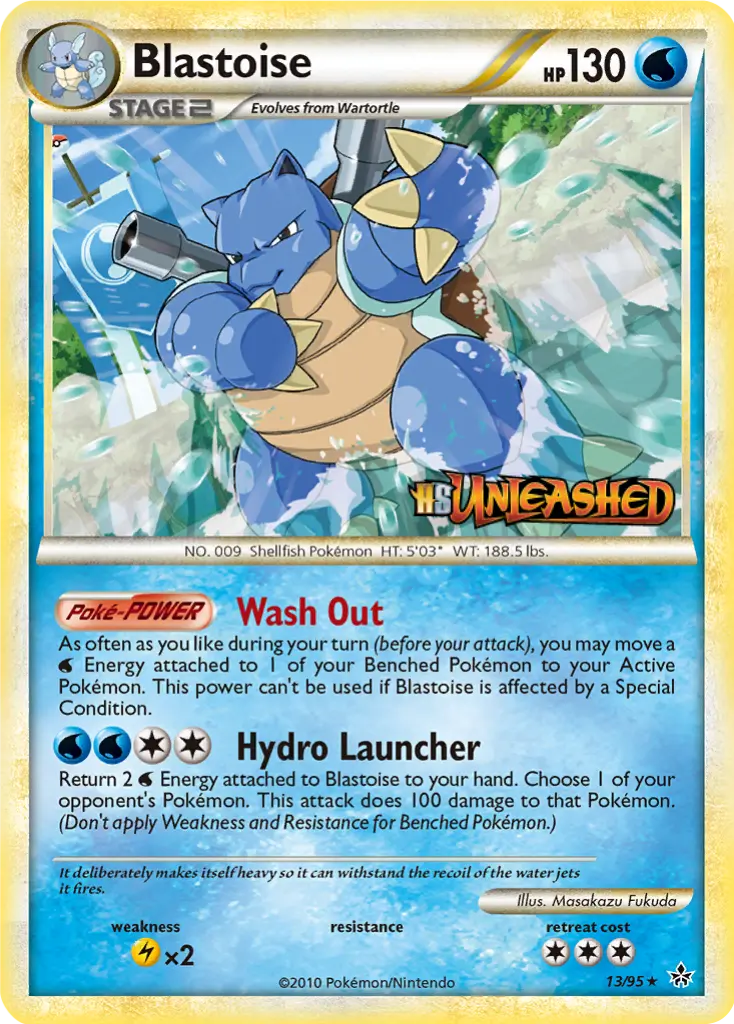 Blastoise - HGSS2-UL 13/96 - Déchaînement