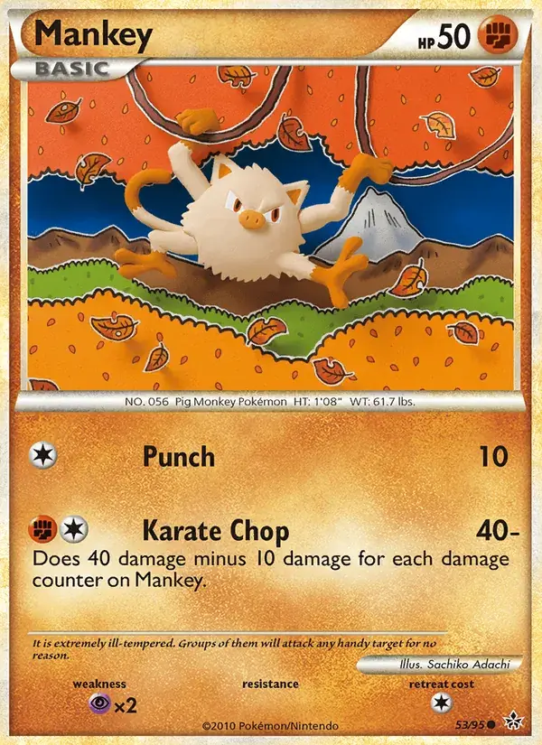 Mankey - 53/96 - Unleashed
