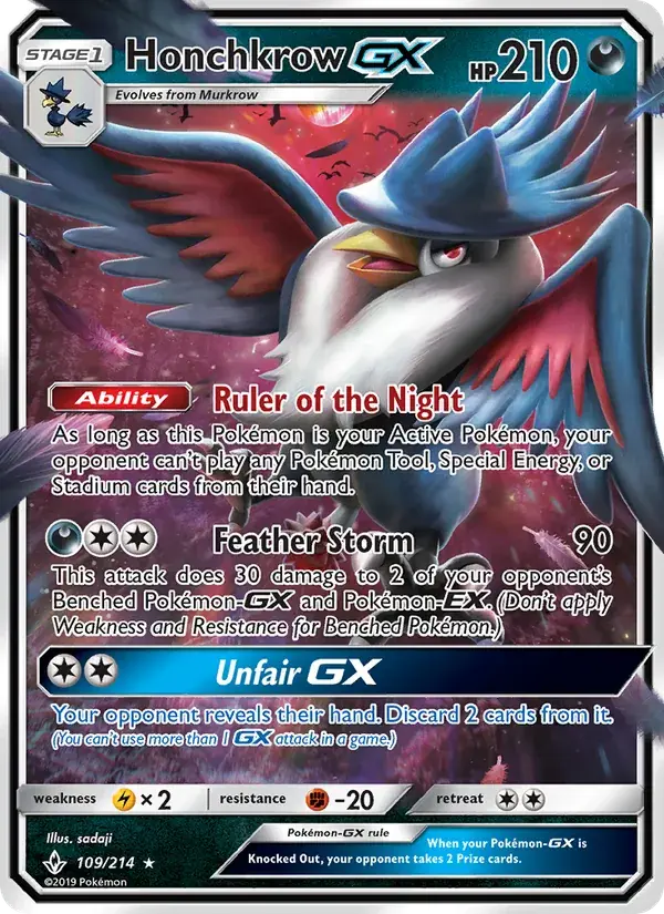 Honchkrow GX - 109/234 - Unbroken Bonds