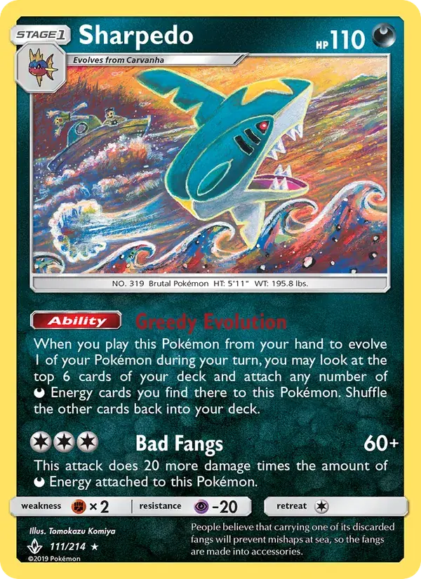 Sharpedo - 111/234 - Unbroken Bonds