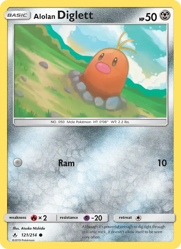 Alolan Diglett - 121/234 - Unbroken Bonds