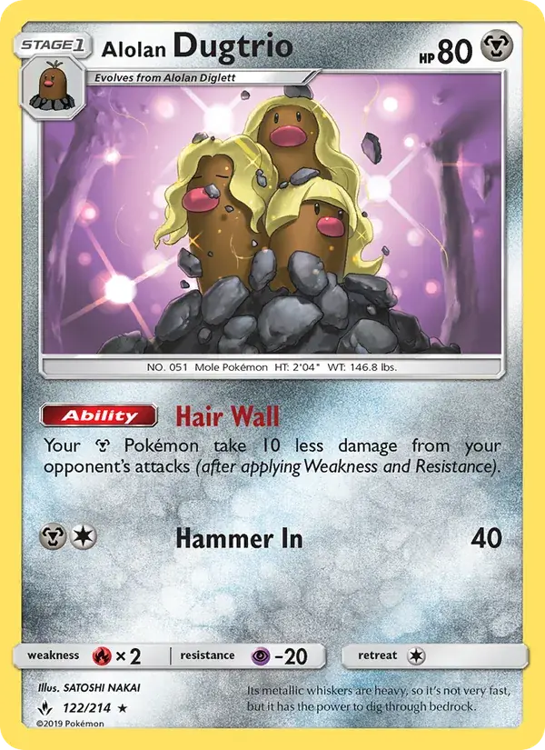 Alolan Dugtrio - 122/234 - Unbroken Bonds