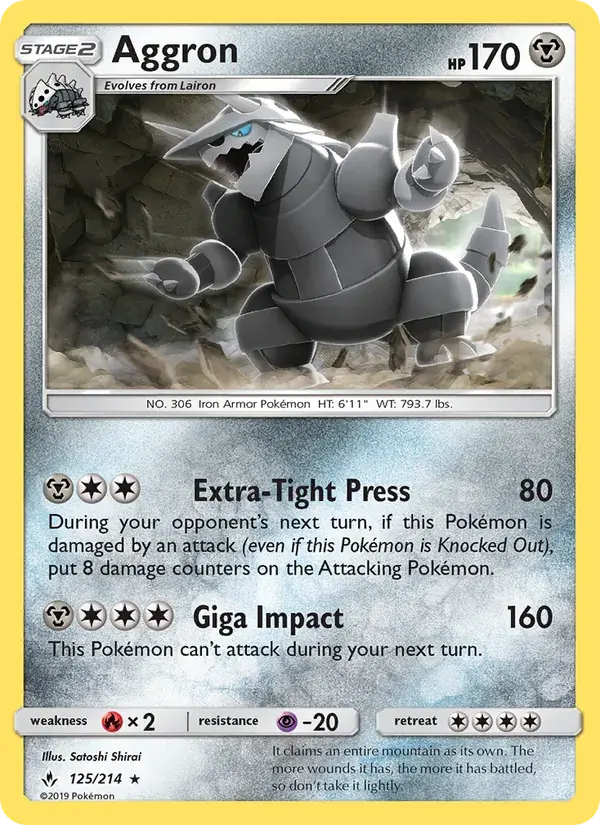Aggron - 125/234 - Unbroken Bonds