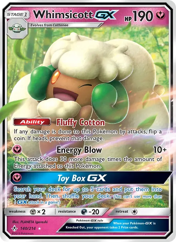 Whimsicott GX - 140/234 - Unbroken Bonds