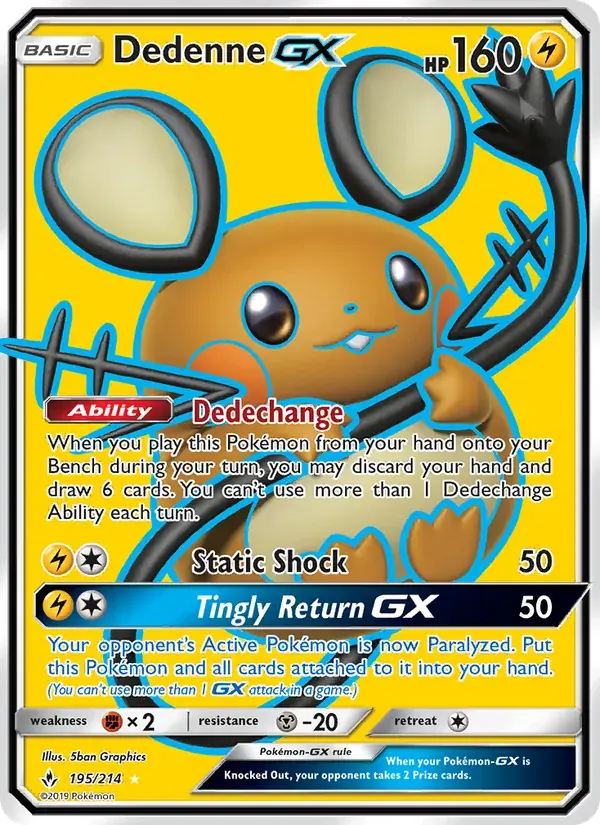 Dedenne GX - 195/234 - Unbroken Bonds