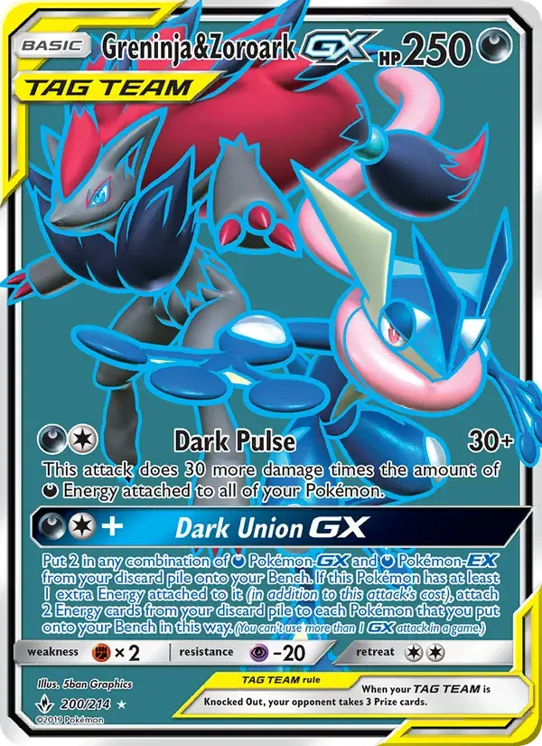 Greninja & Zoroark GX - 200/234 - Unbroken Bonds