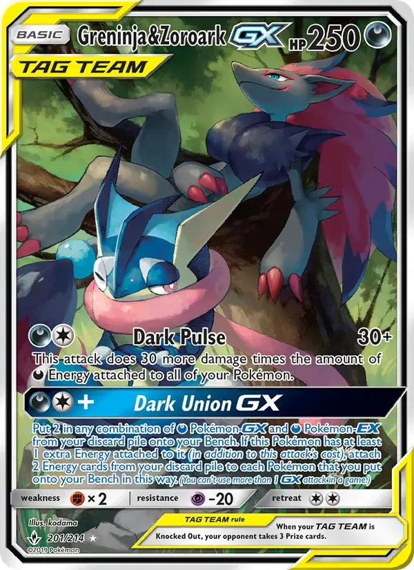 Greninja & Zoroark GX - 201/234 - Unbroken Bonds