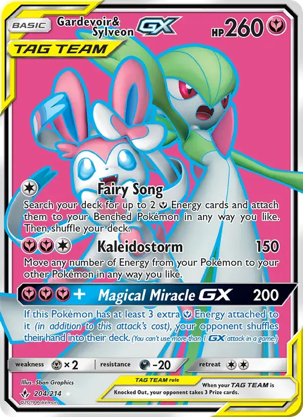 Gardevoir & Sylveon GX - 204/234 - Unbroken Bonds