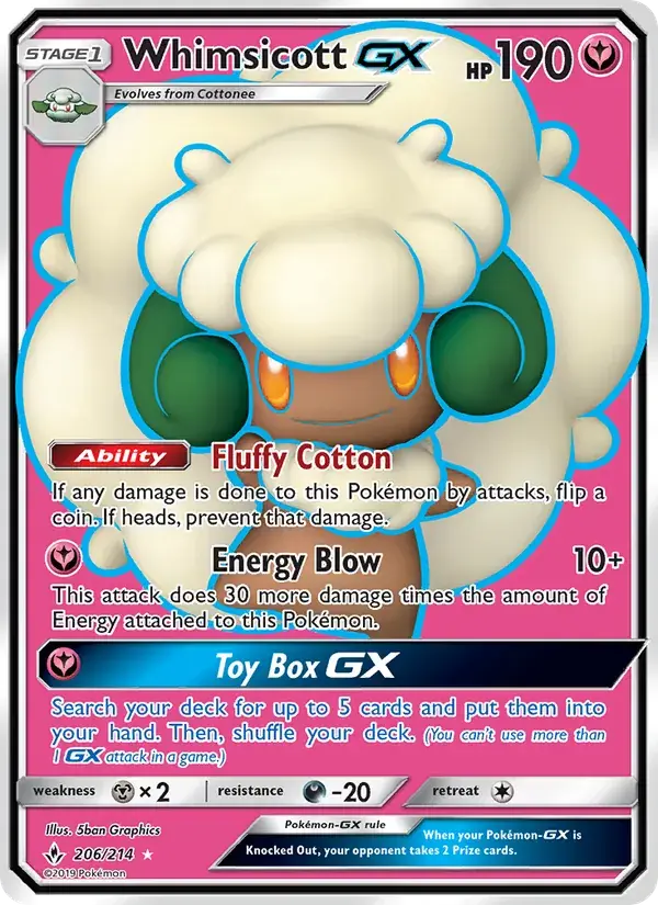 Whimsicott GX - 206/234 - Unbroken Bonds