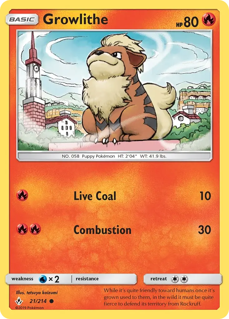 Growlithe - UNB-21/234 - Alliance Infaillible