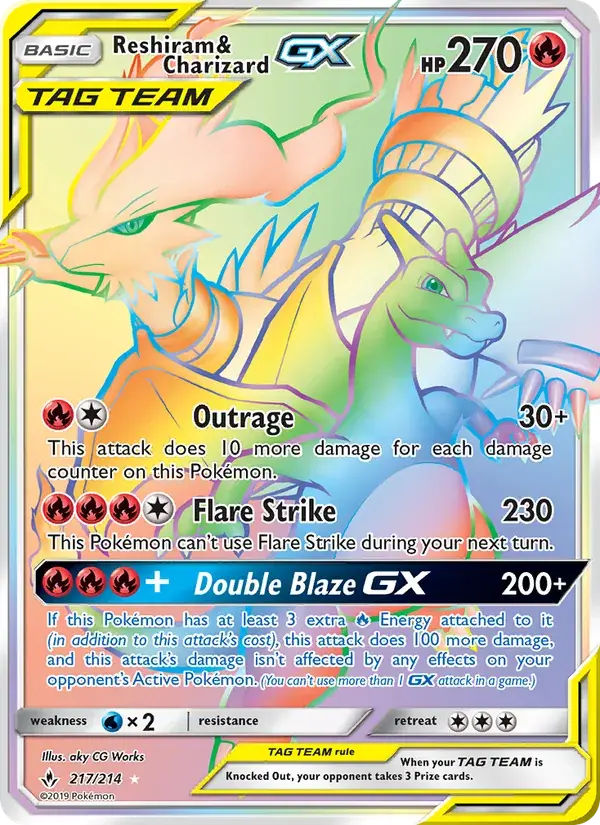 Reshiram & Charizard GX - 217/234 - Unbroken Bonds