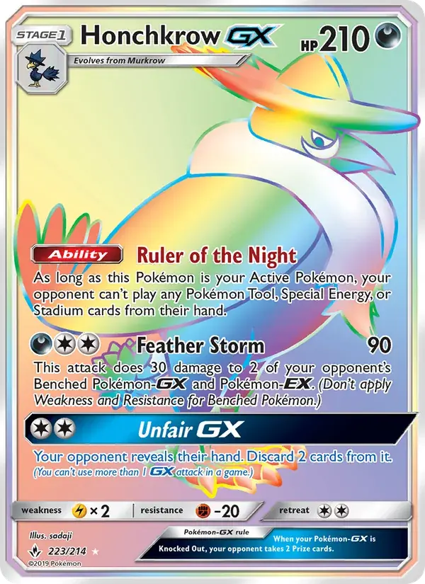 Honchkrow GX - 223/234 - Unbroken Bonds