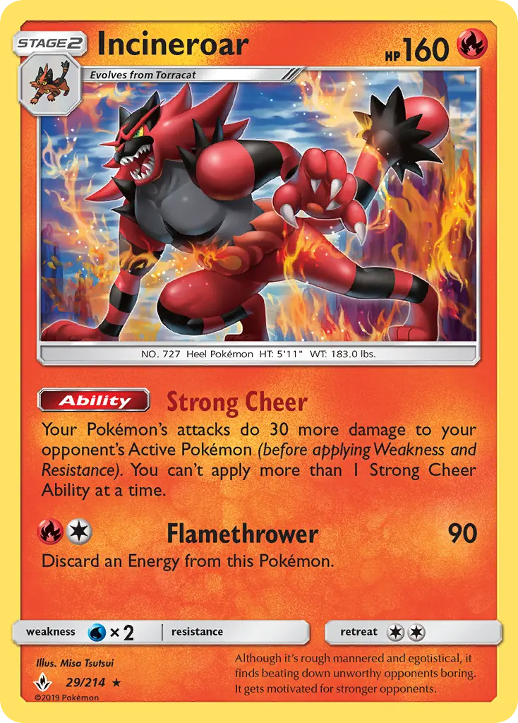 Incineroar - UNB-29/234 - Alliance Infaillible