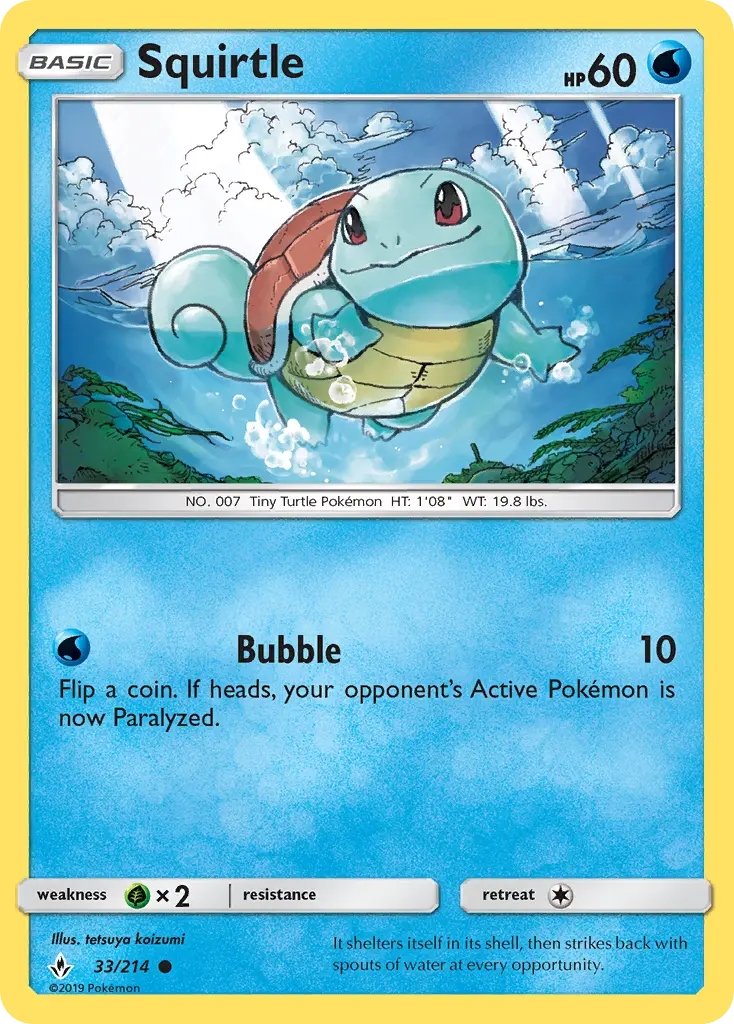 Squirtle - UNB-33/234 - Alliance Infaillible