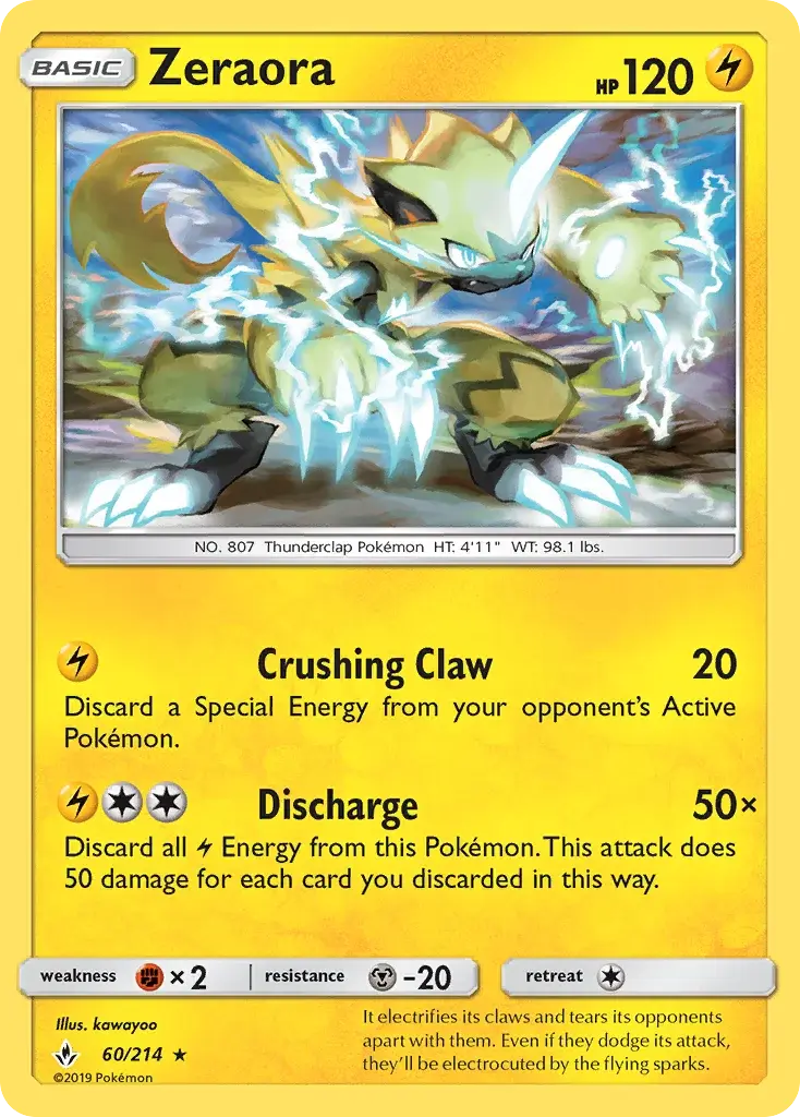 Zeraora - UNB-60/234 - Alliance Infaillible