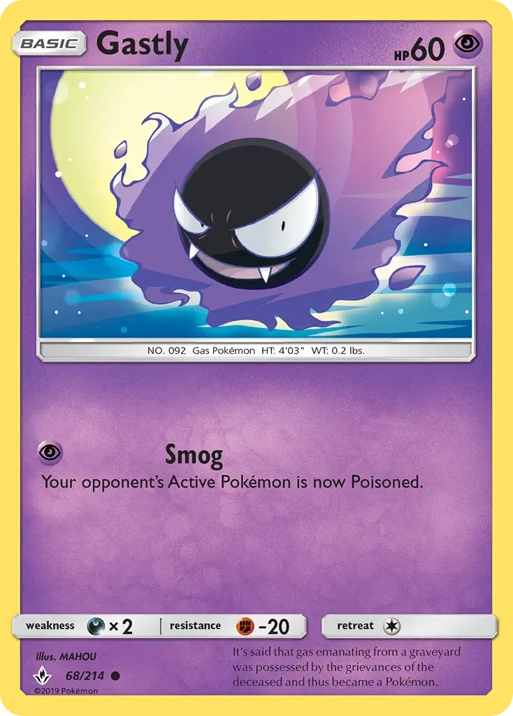 Gastly - UNB-68/234 - Alliance Infaillible