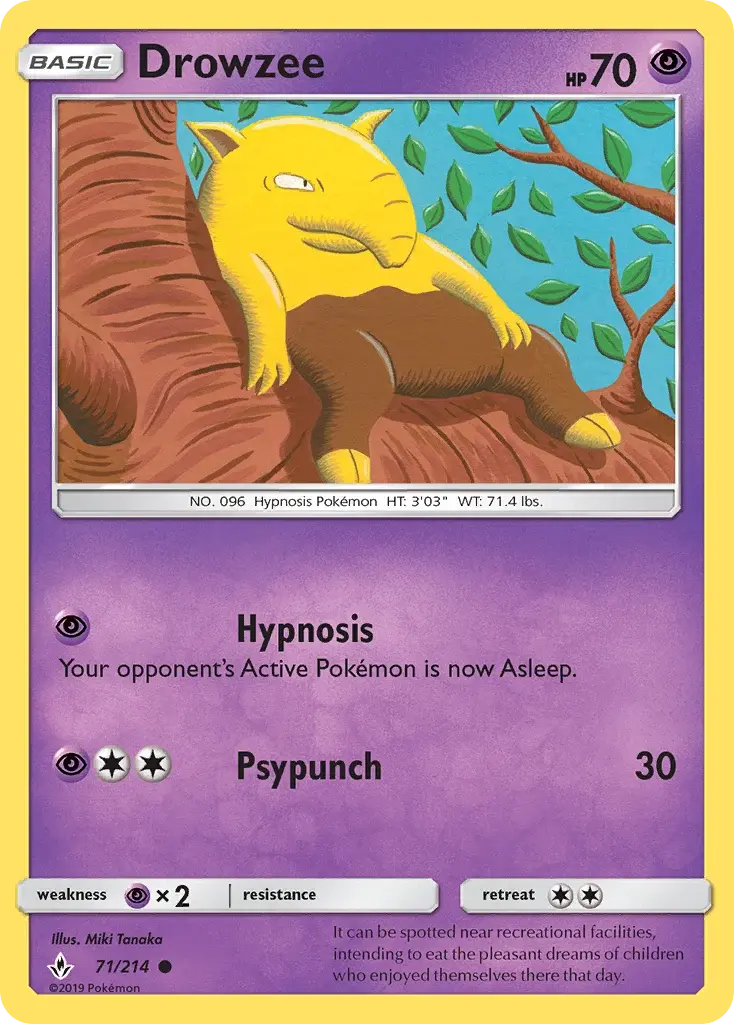 Drowzee - UNB-71/234 - Alliance Infaillible