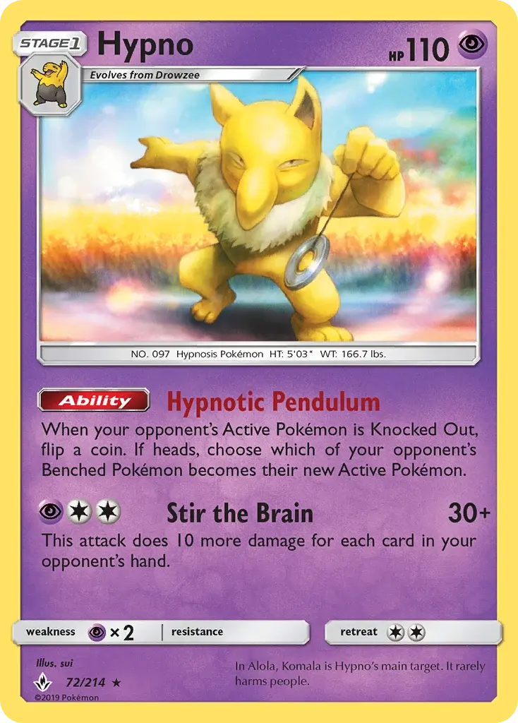 Hypno - UNB-72/234 - Alliance Infaillible
