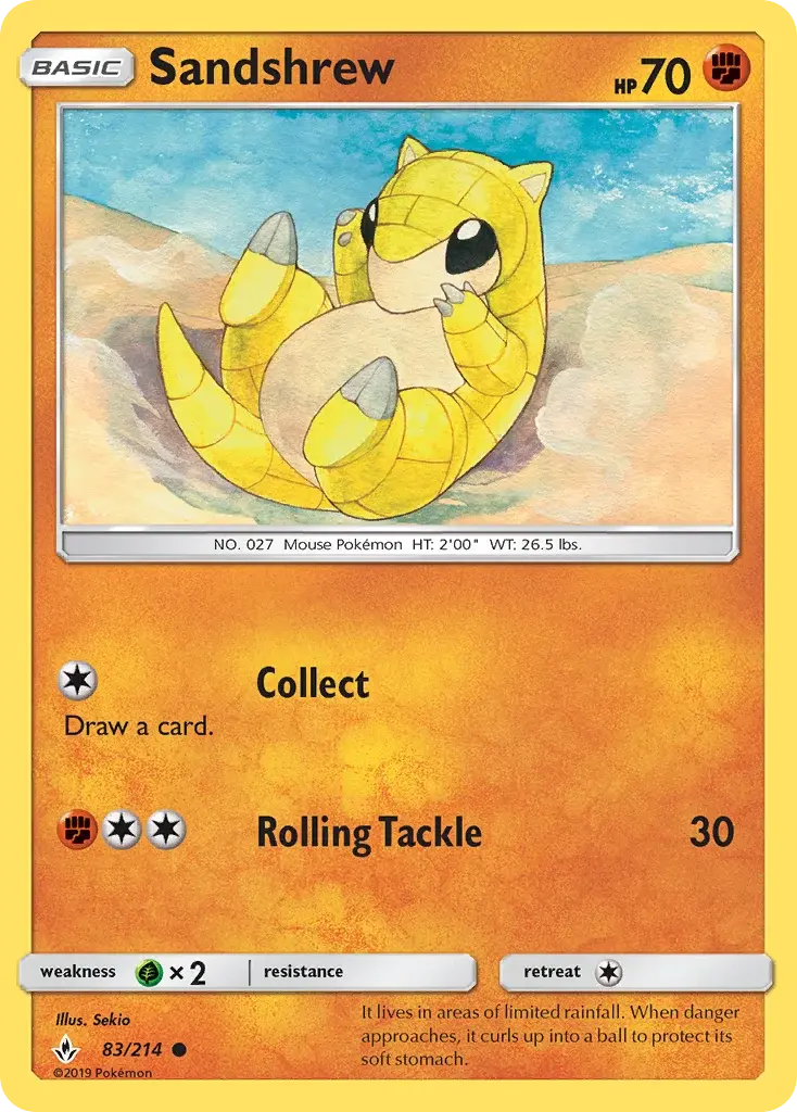 Sandshrew - UNB-83/234 - Alliance Infaillible