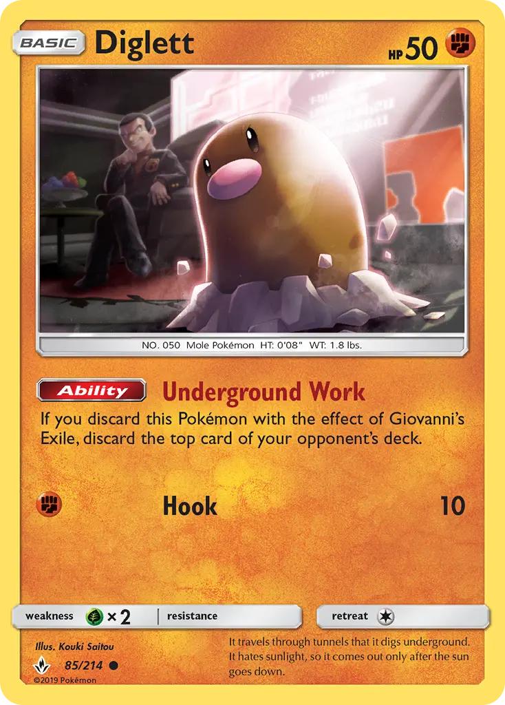 Diglett - UNB-85/234 - Alliance Infaillible