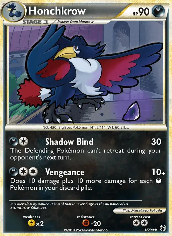 Honchkrow - 16/91 - Undaunted