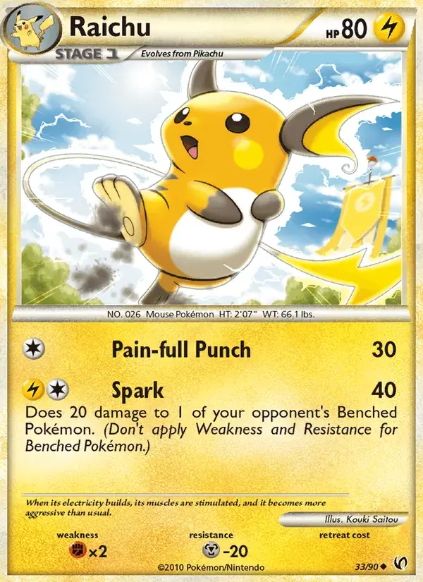 Raichu - 33/91 - Undaunted