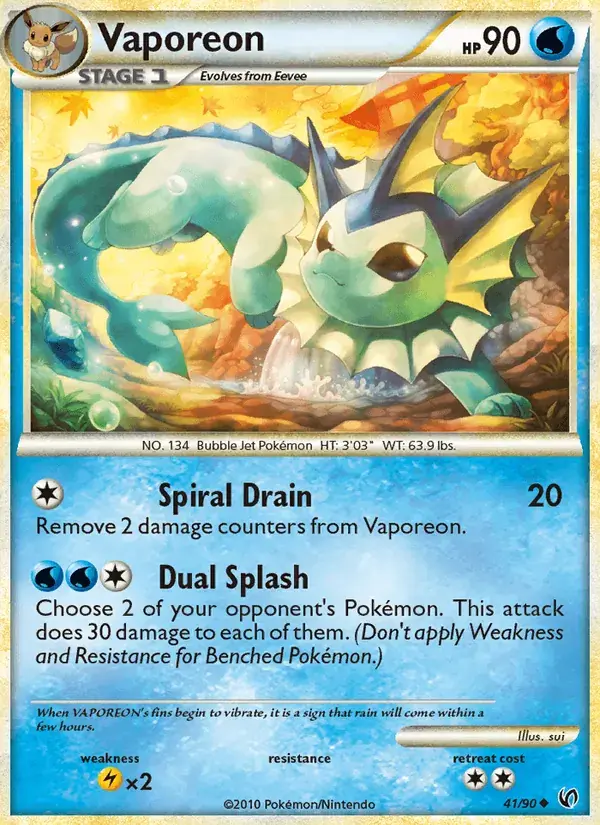 Vaporeon - 41/91 - Undaunted