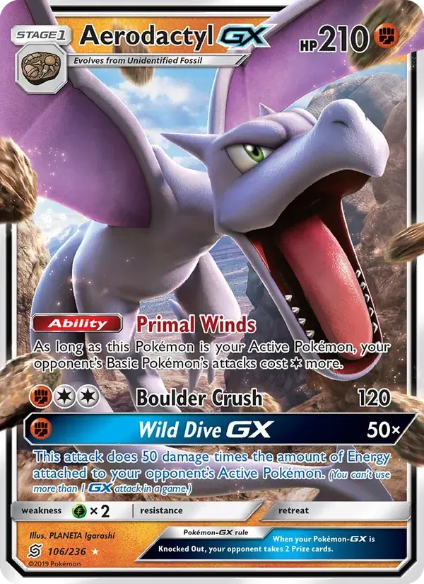 Aerodactyl GX - 106/258 - Unified Minds