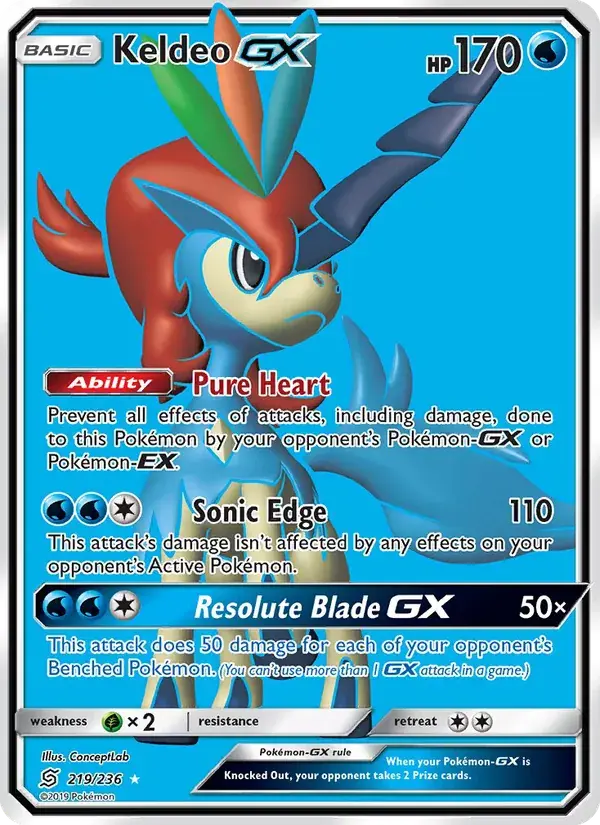 Keldeo GX - 219/258 - Unified Minds