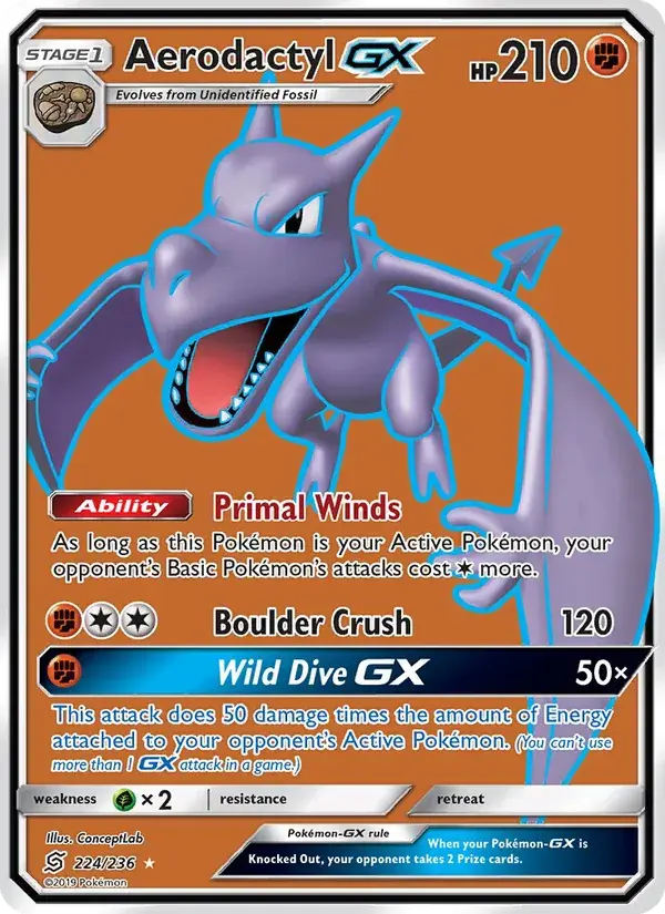 Aerodactyl GX - 224/258 - Unified Minds