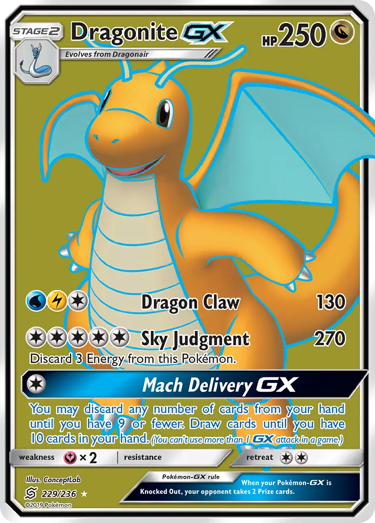 Dragonite GX - 229/258 - Unified Minds