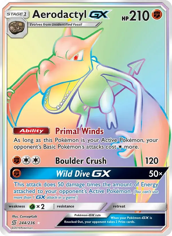 Aerodactyl GX - 244/258 - Unified Minds