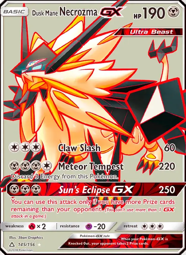 Dusk Mane Necrozma GX - 145/173 - Ultra Prism