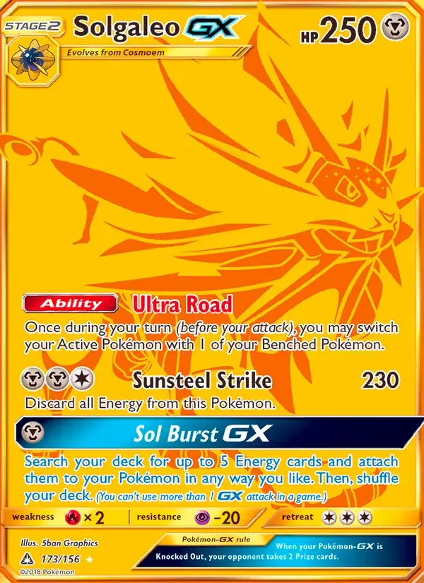 Solgaleo GX - 173/173 - Ultra Prism