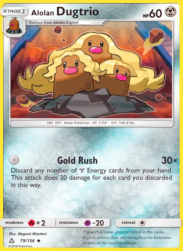 Alolan Dugtrio - 79/173 - Ultra Prism