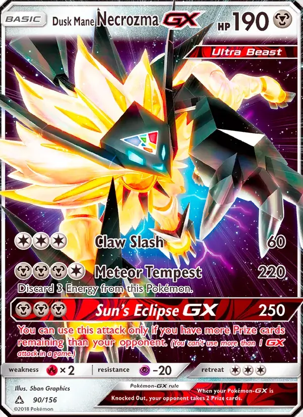 Dusk Mane Necrozma GX - 90/173 - Ultra Prism