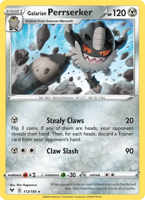 Galarian Perrserker - 113/203 - Vivid Voltage