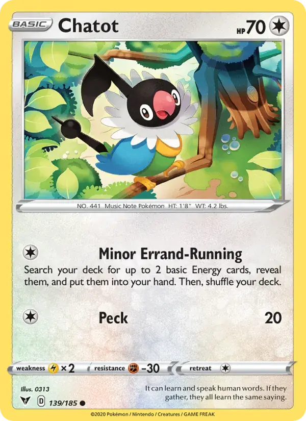 Chatot - 139/203 - Vivid Voltage