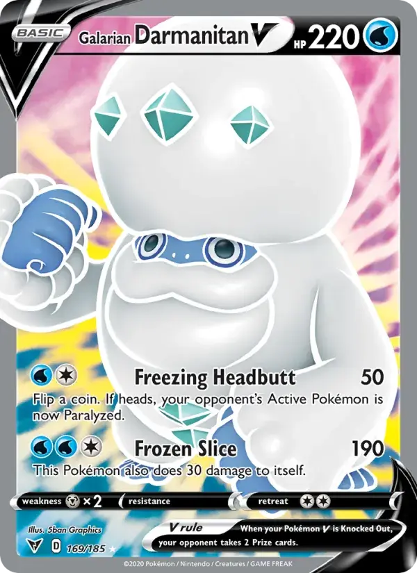 Galarian Darmanitan V - 169/203 - Vivid Voltage