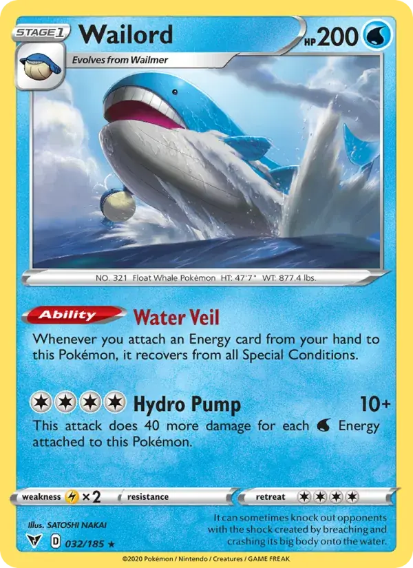 Wailord - 32/203 - Vivid Voltage