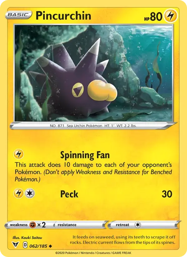 Pincurchin - 62/203 - Vivid Voltage