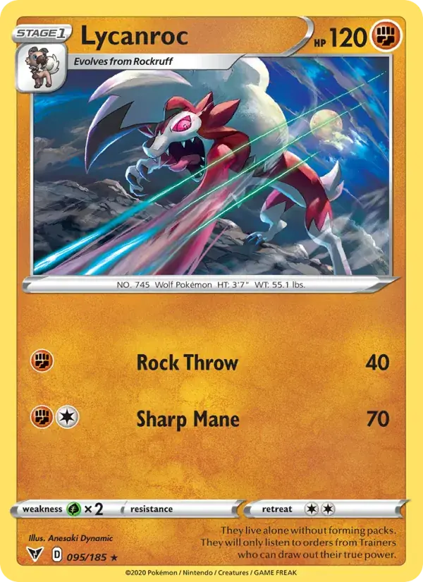 Lycanroc - 95/203 - Vivid Voltage