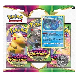 Vivid Voltage: Vaporeon 3-Pack Blister