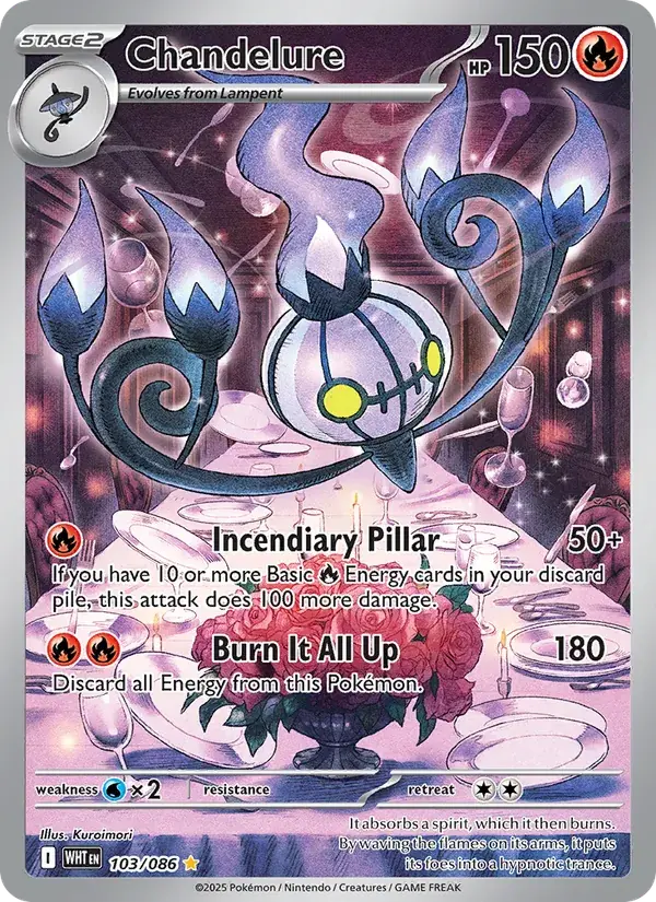 Chandelure - 103/173 - White Flare