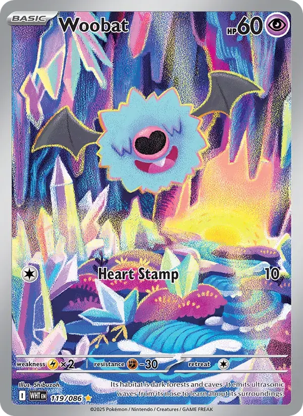Woobat - 119/173 - White Flare