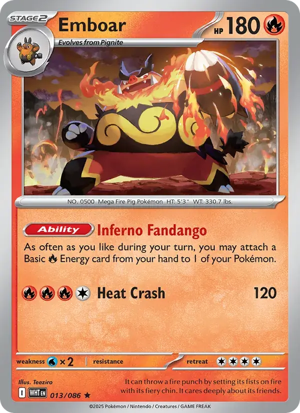Emboar - 013/173 - White Flare