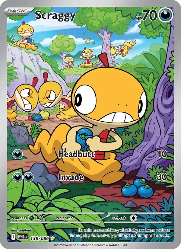 Scraggy - 138/173 - White Flare