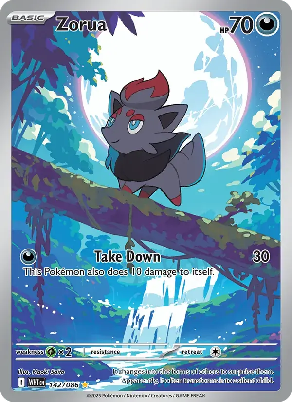 Zorua - 142/173 - White Flare